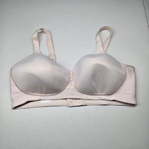 Vanity Fair Women Bra 42DD Pink T Shirt 71380 Wireless Lace Strap